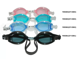 Очки для плавания Whale Y05303(CF-5303) подростковые оправа прозрачный/стекло бирюзовый