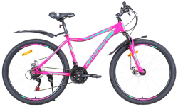 Велосипед 26" AVENGER C263DW, фиолетовый/зеленый, 17,5"