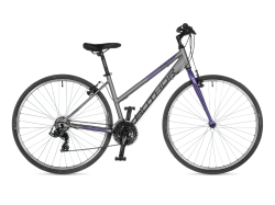 Велосипед женский AUTHOR Thema 2023 Серебряно-фиолетовый