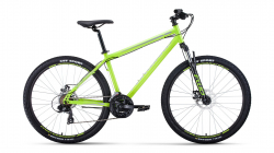 Велосипед Forward Sporting 27,5 2.0 disc (2021) ярко-зеленый/серый