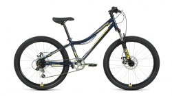 Велосипед Forward Titan 24 2.0 D (2022) темно-синий/золотой RBK22FW24024