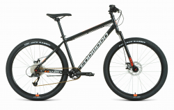 Велосипед Forward Sporting 27,5 X D (2022) черный/оранжевый