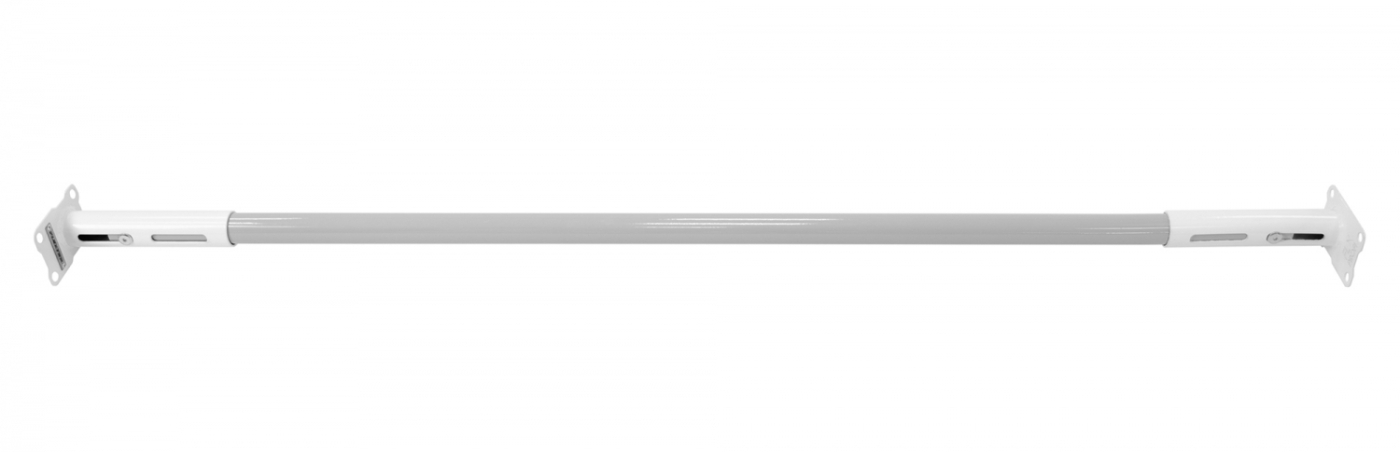 Реальное фото Турник раздвижной 145-170см бело-серый Flexter Profi TP1450-0.16-FLX P от магазина СпортСЕ