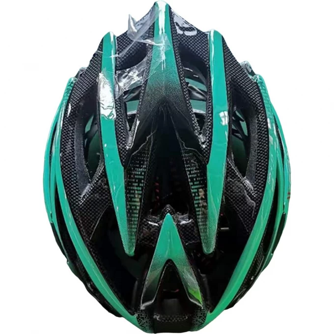 Реальное фото Шлем FSD-HL056 (in-mold) бирюзово-чёрный 600302 от магазина СпортСЕ