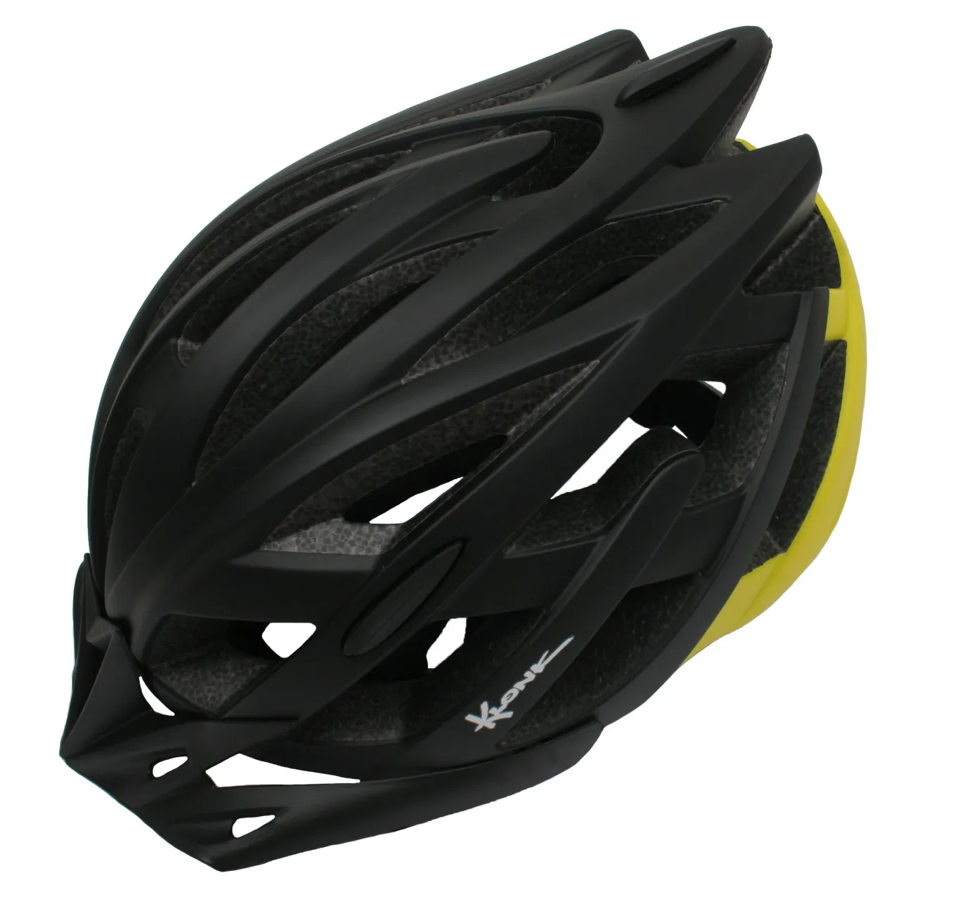 Реальное фото Шлем Klonk MTB черный/желтый 12016 от магазина СпортСЕ