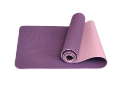 Коврик для йоги E33579 ТПЕ 183х61х0,6 см фиолетово/розовый 10017396