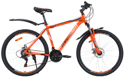 Велосипед 27.5" AVENGER A275D, оранжевый неон/серый, 19" (2021)