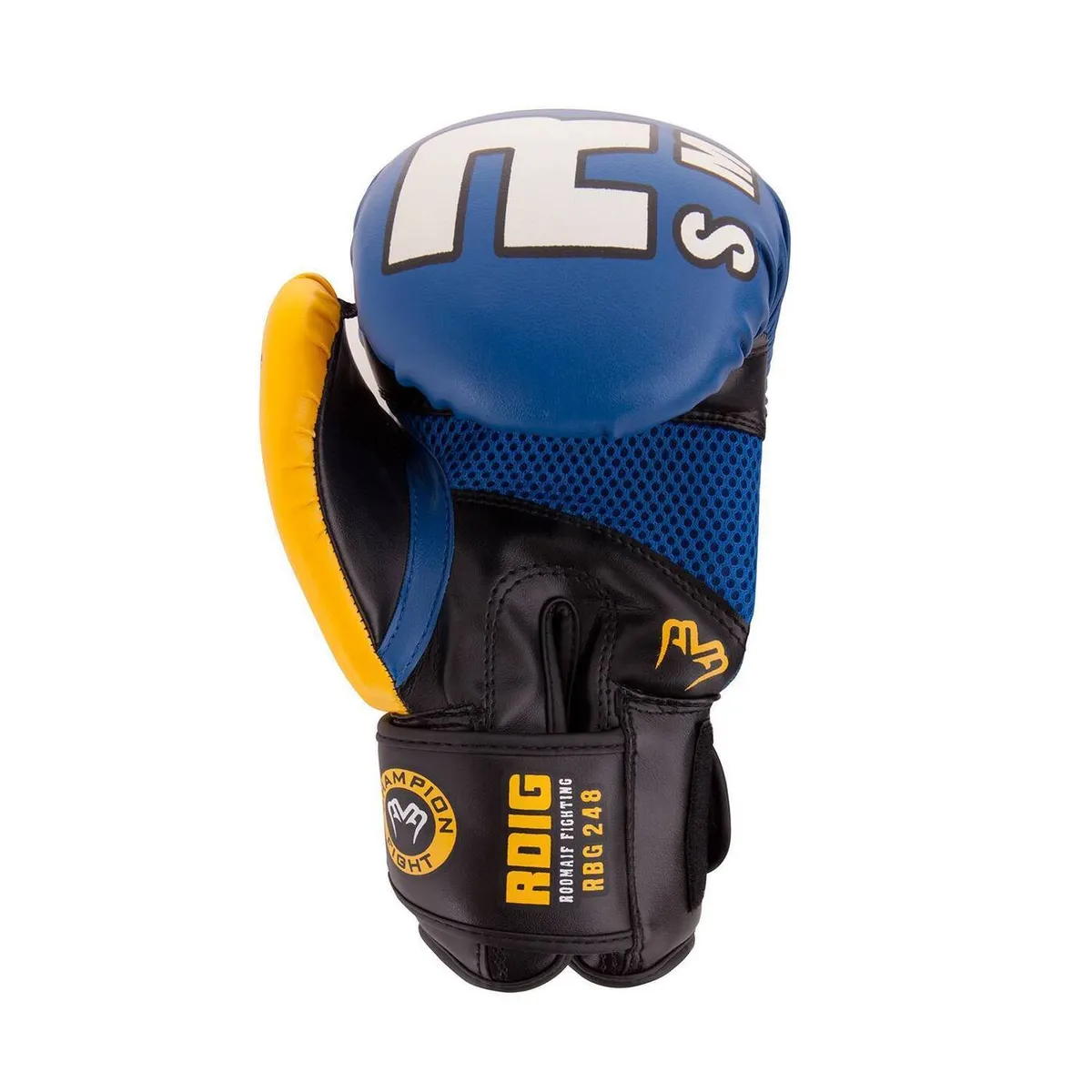 Реальное фото Перчатки боксерские Roomaif RBG-248 Dyex blue от магазина СпортСЕ